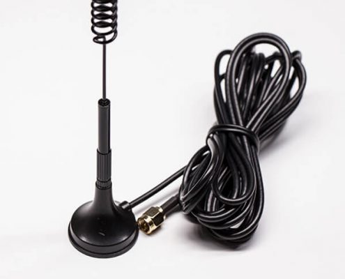 4g吸盤(pán)天線黑色全頻段外置天線RG174sma公頭